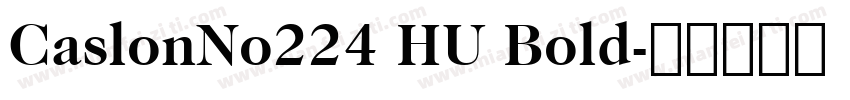 CaslonNo224 HU Bold字体转换